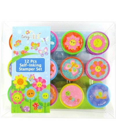 12 Pcs Spring Flowers Butterfly Stamp Kit for Kids Self Inking Stamps Gift Easter Basket Filler Rewards $16.15 Kids' Drawing ...