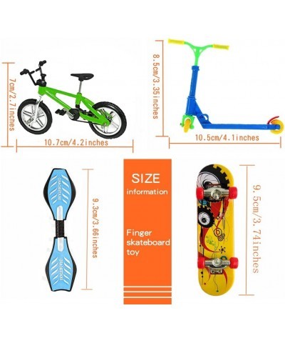 Mini Finger Toys Set Finger Bike Finger Skateboard Fingertip Movement Set Tiny Swing Board Fingertip Movement Party (26 PCS S...