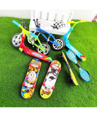 Mini Finger Toys Set Finger Bike Finger Skateboard Fingertip Movement Set Tiny Swing Board Fingertip Movement Party (26 PCS S...