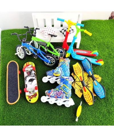 Mini Finger Toys Set Finger Bike Finger Skateboard Fingertip Movement Set Tiny Swing Board Fingertip Movement Party (26 PCS S...