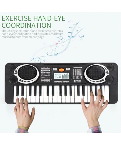 Digital Music Keyboard 37 Keys Keyboard Electronic Organ Black White Musical Instrument for Children Kids Electric Instrument...