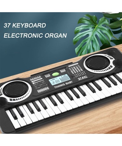 Digital Music Keyboard 37 Keys Keyboard Electronic Organ Black White Musical Instrument for Children Kids Electric Instrument...