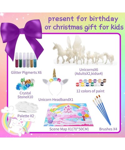 Unicorn Painting Kit for Kids Paint Your Own Unicorn - Unicorn Craft Kit Arts and Crafts Set for Kids 4-9 Years Old Unicorns ...