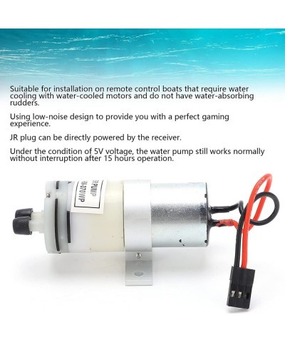 Snufeve RC Water Pump 3‑6V 370 Water Cooling Pump RC Boat 73mm Portable Transfer JR Plug Step-Down Waterproof Aluminum Alloy ...