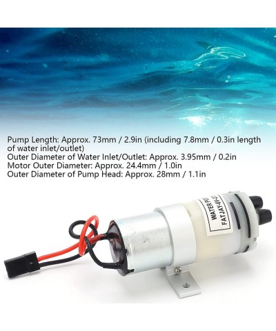 Snufeve RC Water Pump 3‑6V 370 Water Cooling Pump RC Boat 73mm Portable Transfer JR Plug Step-Down Waterproof Aluminum Alloy ...