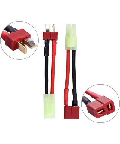 Mini Tamiya Connector to Deans T Plugs Adapter Male Female w/16AWG Gauge Silicone Cable Wire for RC Lipo Battery Charger ESC ...