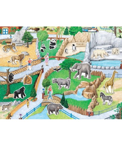 Create-A-Scene Magnetic Playset - Zoo $16.69 Magnetic & Felt Playboards