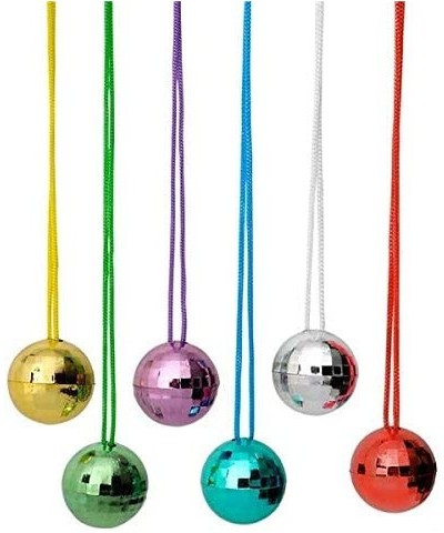 1.5 Inch Disco Ball Necklaces Set of 12 $18.23 Kids' Dress-Up Accessories