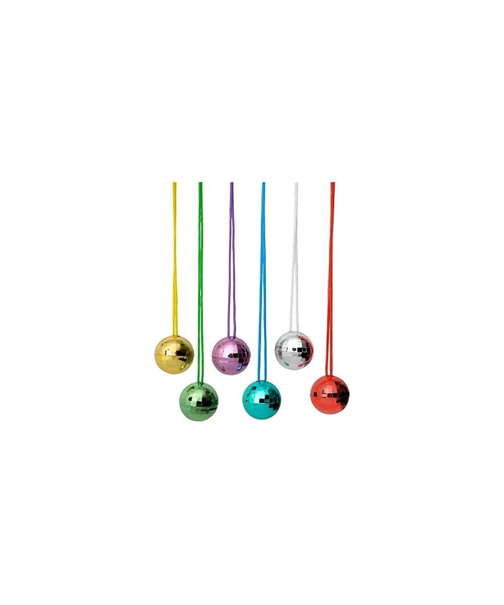 1.5 Inch Disco Ball Necklaces Set of 12 $18.23 Kids' Dress-Up Accessories