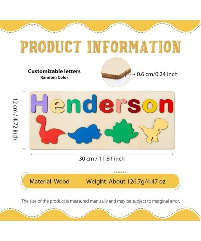 TikTok Personalized Name Puzzle Customized Photo Educational Wooden Puzzle Toys Gifts for Toddlers Creative Early Learning To...