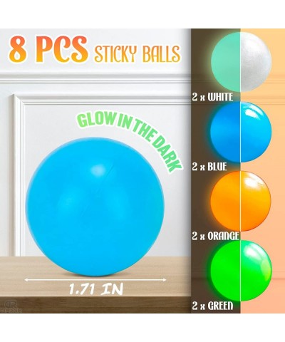 8 Pcs Squishy Balls Fidget Toys for Kids - Sticky Ball Sticky Stress Relief Balls Anxiety Relief Ball Durable Toy Sticky Ball...