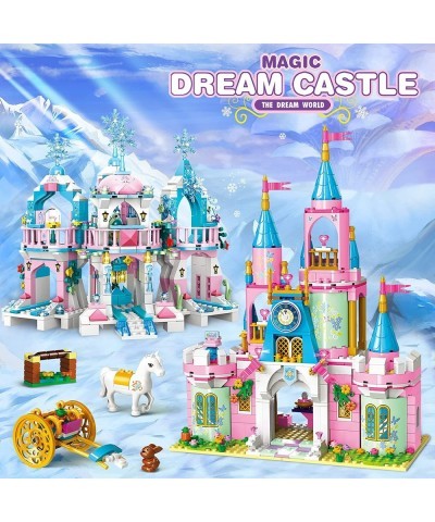 Friends Building Blocks Toys for Girls Age 6-12 Princess Castle Building Sets for Girls Magical Ice Palace Toy Castle Blocks ...