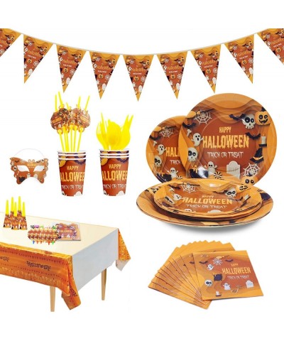 Halloween Party Supplies for kids - Perfect Halloween Party Supplies Pack for Spooky Halloween Themed Parties Disposable Tabl...