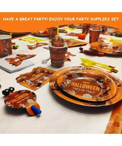 Halloween Party Supplies for kids - Perfect Halloween Party Supplies Pack for Spooky Halloween Themed Parties Disposable Tabl...