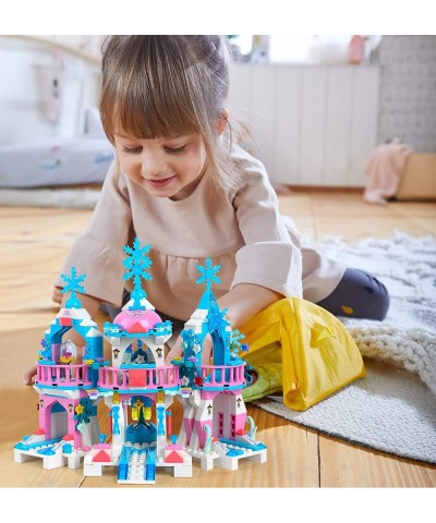 Friends Building Blocks Toys for Girls Age 6-12 Princess Castle Building Sets for Girls Magical Ice Palace Toy Castle Blocks ...