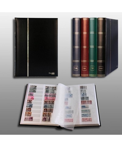 Prophila Stamp Album (New) 60 White Divided Sides Padded Black Cover $64.40 Collectibles Display & Storage