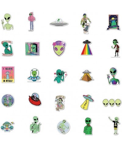 Cool Mysterious Alien Stickers Waterproof Laptop Stickers Vinyl Stickers Water Bottle Bike Bumper Luggage Skateboard Graffiti...