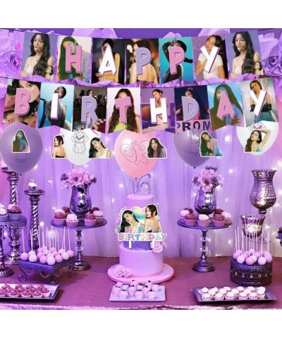 35 Pieces Olivia Singer Rodrigo Party Decoration Include Olivia Singer Rodrigo Birthday Banner Honeycomb Centerpieces Cake To...