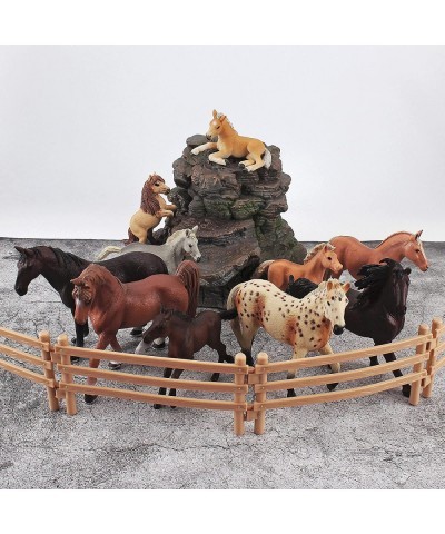 10PCS Realistic Horses Club Trakehner Foal Clydesdale Horse Figurine Hanoverian Foal Figure Morgan Horse Toy Appaloosa Horse ...