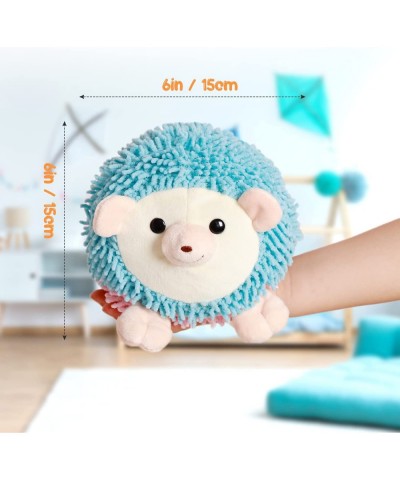 Reversible Hedgehog Plushie 6" Cute Mood Switch Stuffed Animal Throw Pillow Doll Soft Plush Fluffy Friend Hugging Cushion - P...