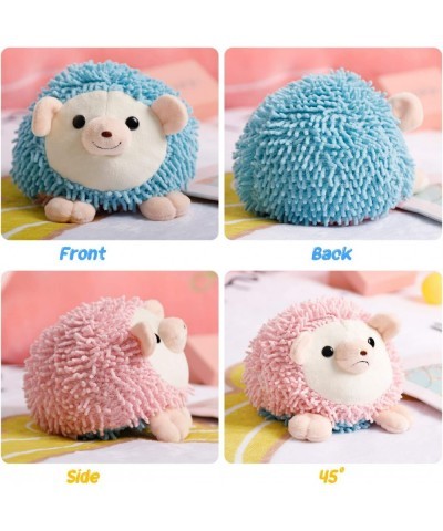 Reversible Hedgehog Plushie 6" Cute Mood Switch Stuffed Animal Throw Pillow Doll Soft Plush Fluffy Friend Hugging Cushion - P...