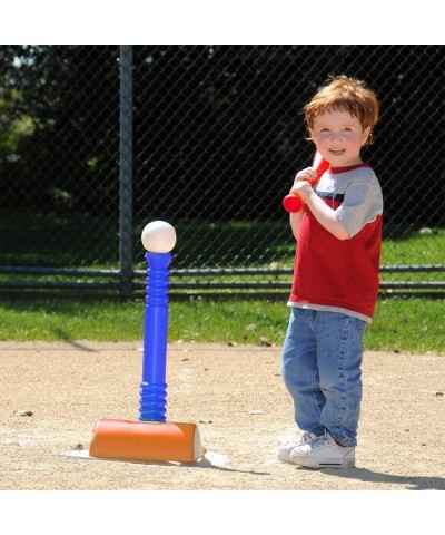 Kids T-Ball Set- Baseball Tball Hitting Game with Bat and 3 Balls Practice Batting Skills Outdoors for Toddlers Boys & Girl P...