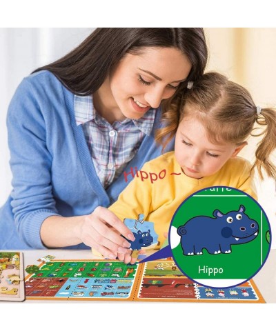 Wooden Puzzles for Kids Ages 3-5 Jigsaw Puzzles 93 Pieces with Wooden Bracket Children Learning Educational Toys for Boys and...