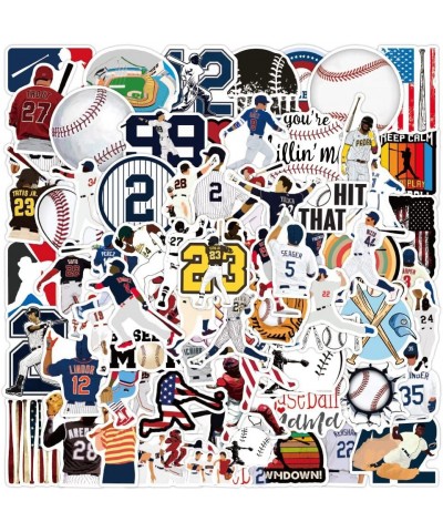 LOINFE® Baseball Stickers 100PCS Sports Baseball Stickers for Water Bottles Baseball Helmet Stickers Gifts for Boys/Girls Coo...