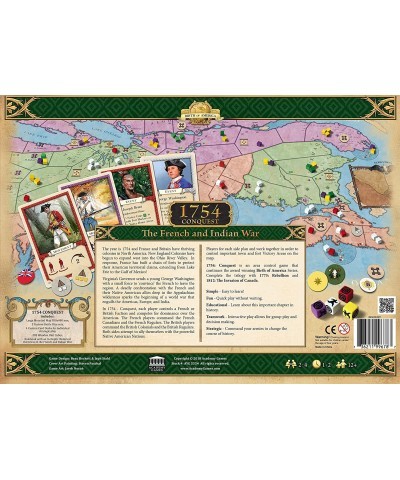 | 1754 Conquest: The French and Indian War | Board Game | 2-4 Players $122.01 Board Games