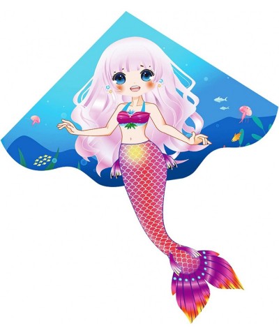 Large Mermaid Kite for Kids and Adults Beach Kites for Adults Outdoor Toys Games and Activities Kites Single Line Kite with F...