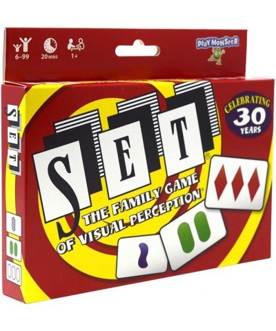 SET - The Family Card Game of Visual Perception - Race to Find The Matches For Ages 8+ $21.13 Card Games