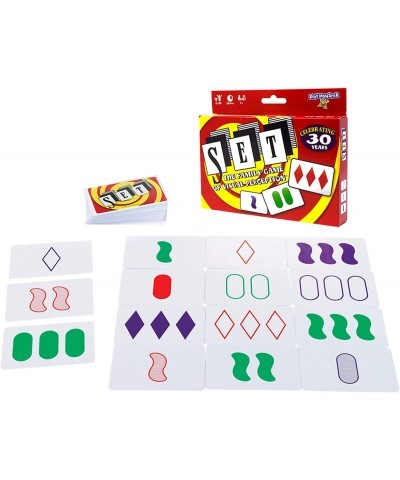 SET - The Family Card Game of Visual Perception - Race to Find The Matches For Ages 8+ $21.13 Card Games