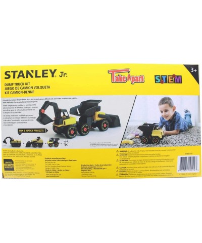 Red Toolbox Stanley Jr - Take a Part Dump Truck Yellow Black $46.58 Kids' Play Trucks