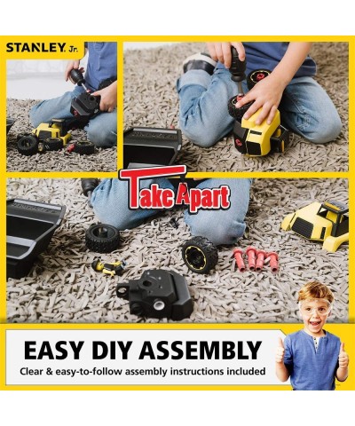 Red Toolbox Stanley Jr - Take a Part Dump Truck Yellow Black $46.58 Kids' Play Trucks