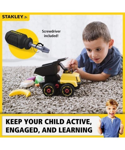 Red Toolbox Stanley Jr - Take a Part Dump Truck Yellow Black $46.58 Kids' Play Trucks