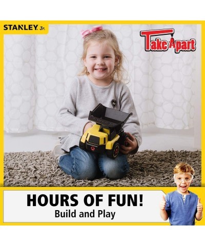 Red Toolbox Stanley Jr - Take a Part Dump Truck Yellow Black $46.58 Kids' Play Trucks