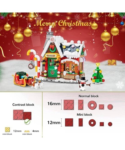 Christmas Gingerbread House Kits 788 Pcs Christmas Decortaion House Building Toys Mini Bricks Christmas Party Gifts for Adult...