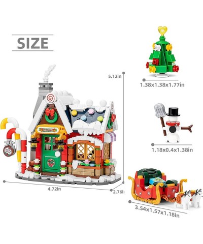 Christmas Gingerbread House Kits 788 Pcs Christmas Decortaion House Building Toys Mini Bricks Christmas Party Gifts for Adult...