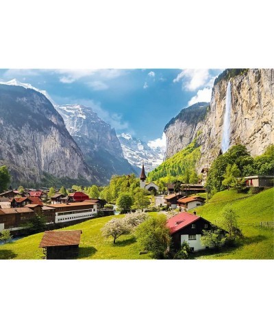 Red 3000 Piece Puzzle - Lauterbrunnen Switzerland $51.50 Jigsaw Puzzles