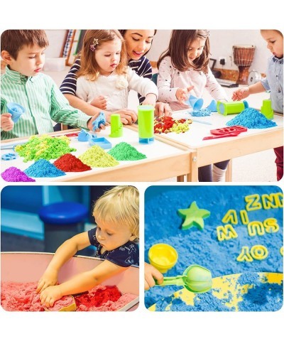 Value Pack Refill Play Sand 11lbs 5 Colors Moldable Self-Sticky Sensory Sand Box Toy Never Dries Out Bulk Replacement for Sha...