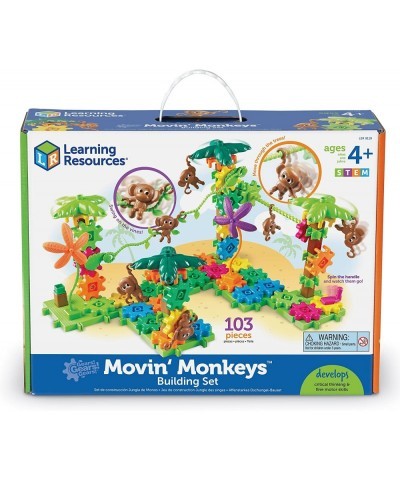 Gears! Gears! Gears! Movin' Monkeys Building Play Set 103 Pieces $88.23 Toy Interlocking Gear Sets