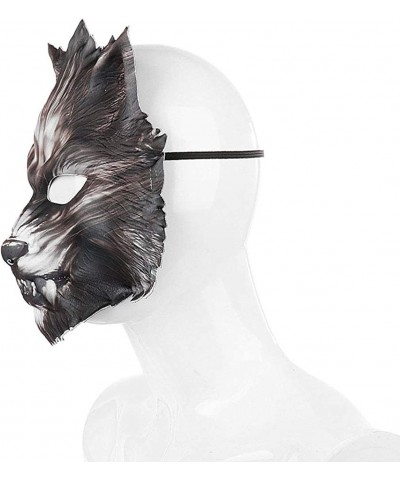 EVA Wolf Head Halloween Mask Simulation Animal Halloween Mask Carnival Cosplay Party Supplies $27.77 Kids' Dress-Up Accessories