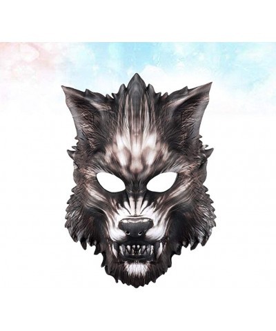 EVA Wolf Head Halloween Mask Simulation Animal Halloween Mask Carnival Cosplay Party Supplies $27.77 Kids' Dress-Up Accessories