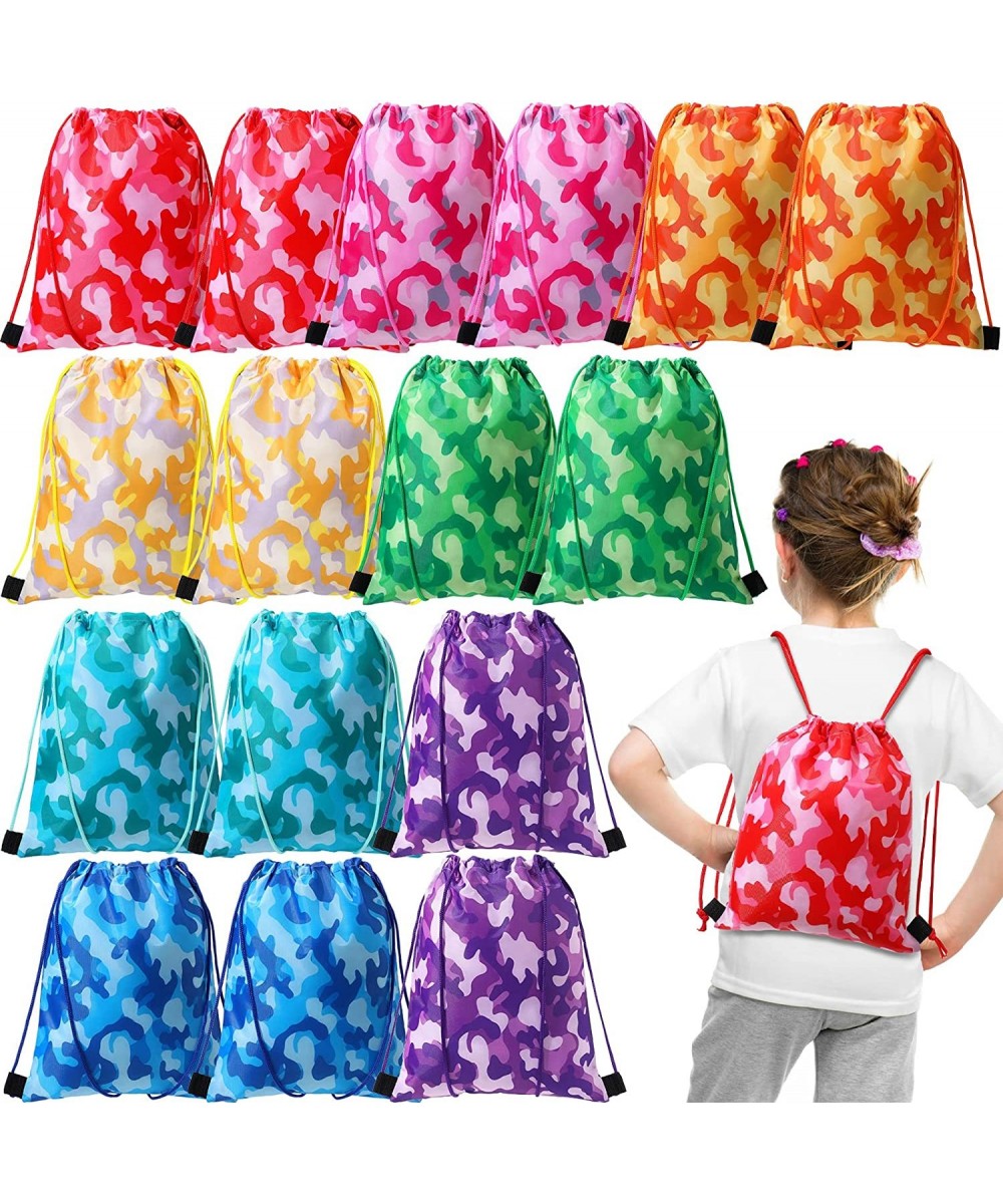 16 Pack Camouflage Drawstring Bags Party Favors for Kids Party Bag Colorful String Favor Bags $32.61 Kids' Party Favor Sets