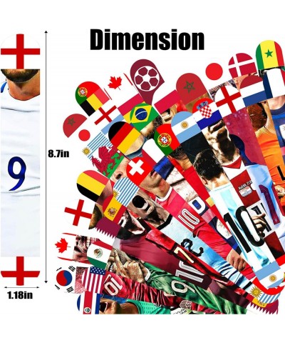 131 Pcs Soccer Party Favors with 2022 World Cup Qatar World Cup Slap Bracelets Soccer Tattoos Stickers Time Schedule Soccer T...