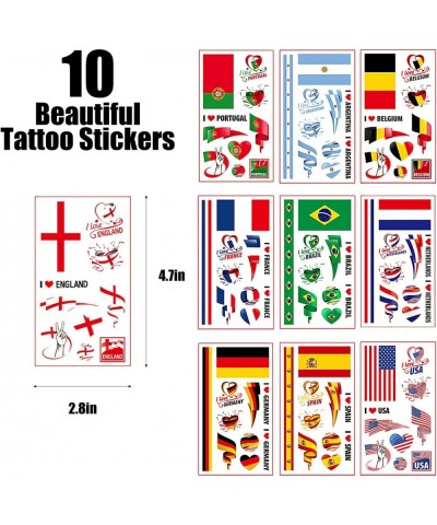 131 Pcs Soccer Party Favors with 2022 World Cup Qatar World Cup Slap Bracelets Soccer Tattoos Stickers Time Schedule Soccer T...