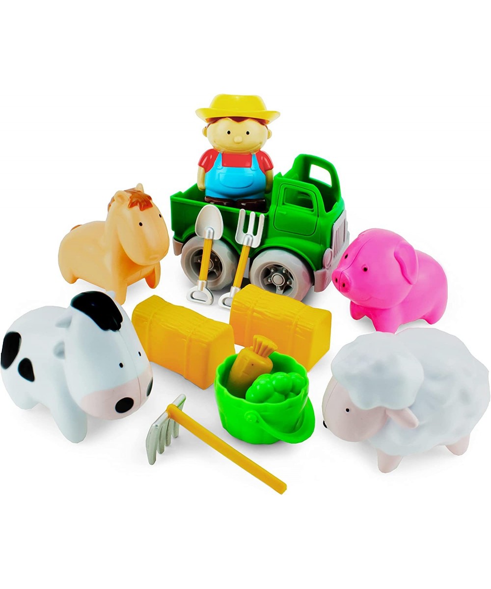 Toddler Farm Animal Toys - 14 Pc Set with Farmer Boy Toy Truck Barn Accessories & Farm Animals for Toddlers & Kids Ages 2+ $3...