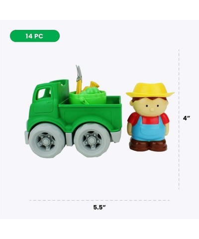 Toddler Farm Animal Toys - 14 Pc Set with Farmer Boy Toy Truck Barn Accessories & Farm Animals for Toddlers & Kids Ages 2+ $3...