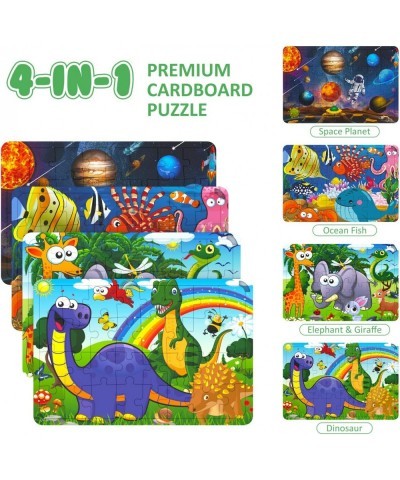 Puzzles for Kids Ages 3-5 4 Pack 32pcs Kids Doodle Scribble Drawing Board Jigsaw Puzzles Preschool Educational Learning Toys ...