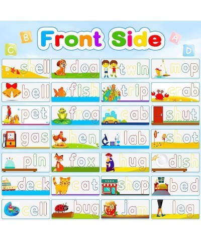 See and Spell Educational Toys Flash Cards Learning Toys for Boys and Girls 3 4 5 6 Years Old CVC Word Builders Toys for Pres...